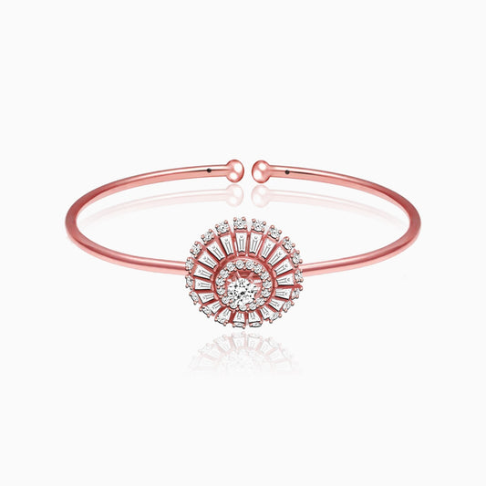 Anushka Sharma Rose Gold Baguette Sunshine Bangle Bracelet