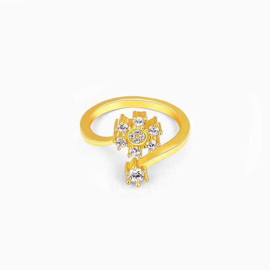 Anushka Sharma Golden Blooming Flower Ring